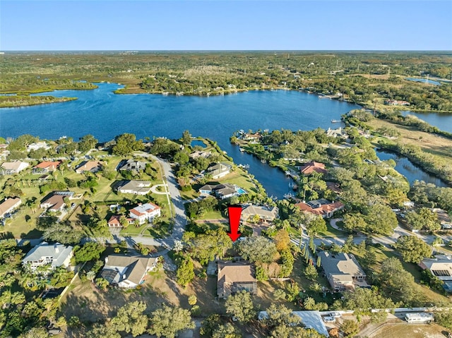 1304 N Jasmine Ave, Tarpon Springs, FL 34689 - aerial view of property's location with a large body of water and nearby suburban area