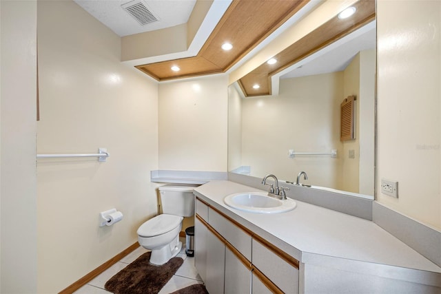 1304 N Jasmine Ave, Tarpon Springs, FL 34689 - bathroom featuring vanity, recessed lighting, and tile patterned floors