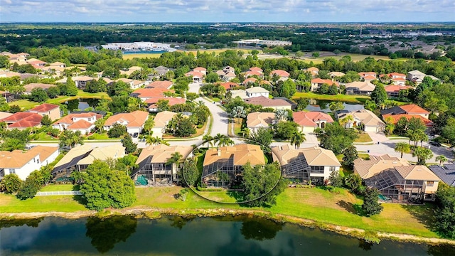 15110 Sundial Pl, Lakewood Ranch, FL 34202 - aerial perspective of suburban area featuring a nearby body of water