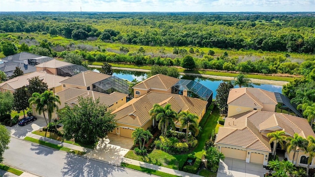 15110 Sundial Pl, Lakewood Ranch, FL 34202 - bird's eye view of a forest and a nearby body of water