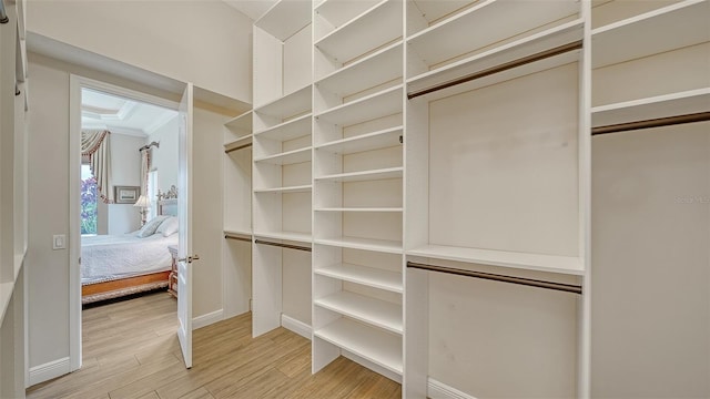 15110 Sundial Pl, Lakewood Ranch, FL 34202 - walk in closet featuring light wood-type flooring