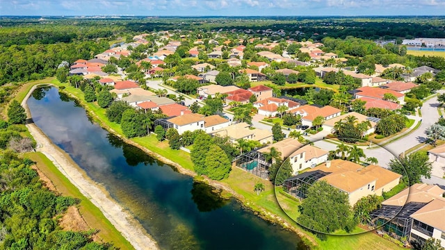 15110 Sundial Pl, Lakewood Ranch, FL 34202 - aerial view of residential area with a large body of water