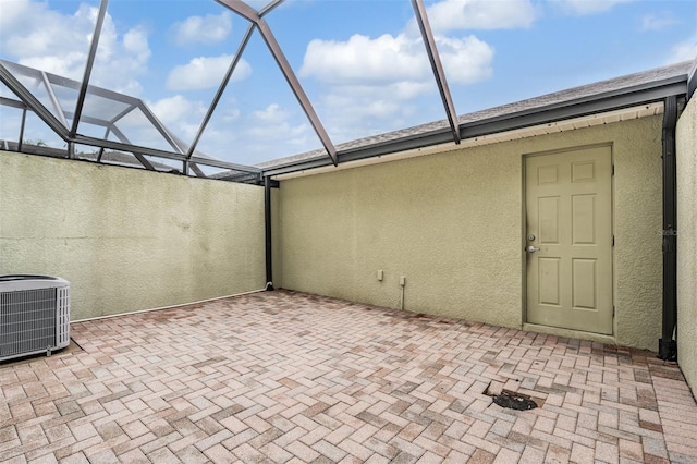 14167 Stilton St, Tampa, FL 33626 - view of patio / terrace with a lanai