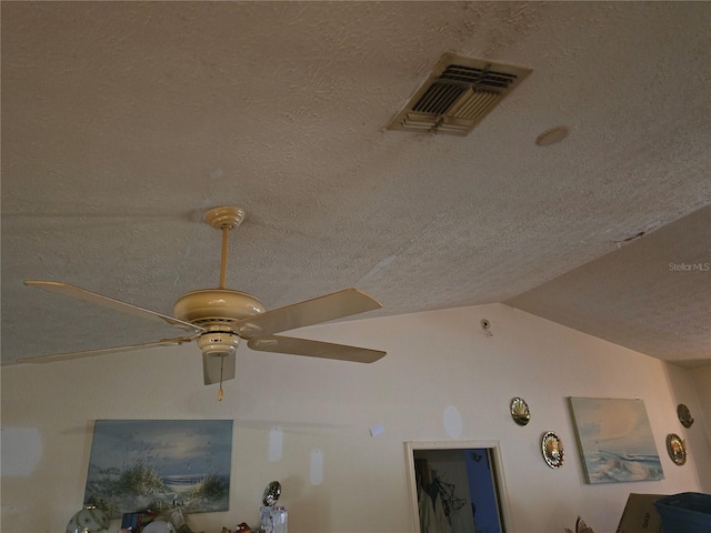 8548 Cypress Lakes Blvd, New Port Richey, FL 34653 - detailed view of a textured ceiling and a ceiling fan