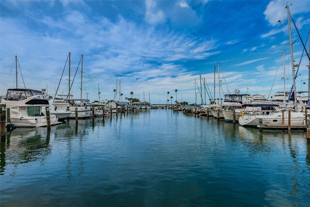 845 Maple Ct Unit 103, Dunedin, FL 34698 - dock area with a water view