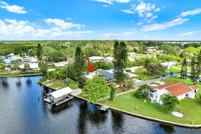 102 W N Branch Rd, Ruskin, FL 33570 - aerial perspective of suburban area featuring a large body of water