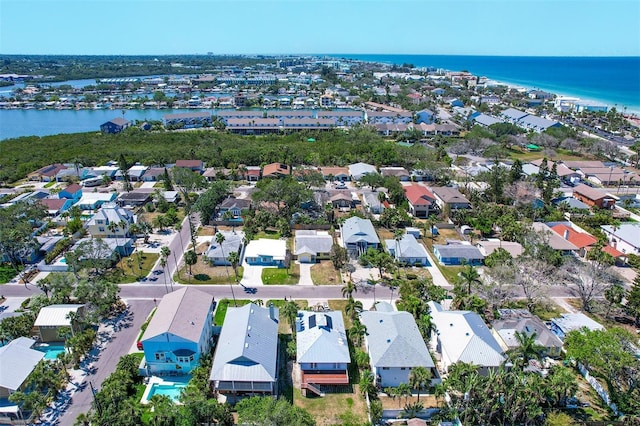 123 11th Ave, Indian Rocks Beach, FL 33785 - aerial view of residential area with a nearby body of water