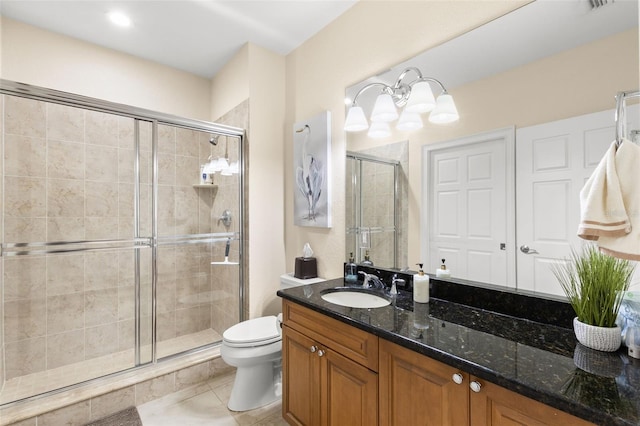 300 Capri Blvd Unit 3, Treasure Island, FL 33706 - bathroom with a stall shower, vanity, and tile patterned flooring