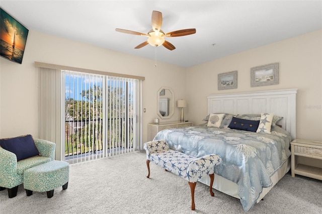 300 Capri Blvd Unit 3, Treasure Island, FL 33706 - carpeted bedroom with access to outside and a ceiling fan