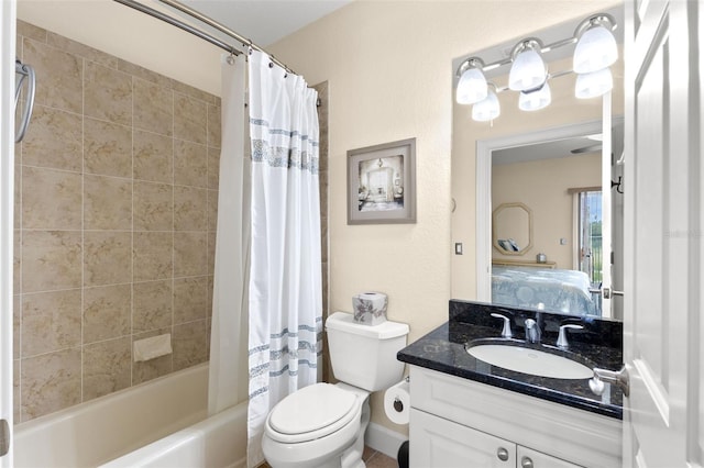 300 Capri Blvd Unit 3, Treasure Island, FL 33706 - full bathroom featuring vanity, shower / tub combo with curtain, and connected bathroom