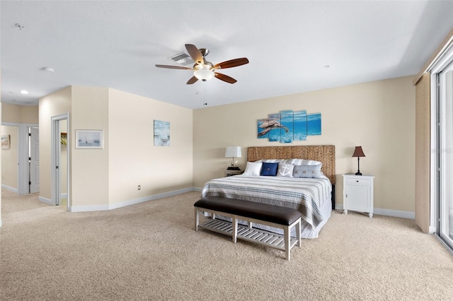 300 Capri Blvd Unit 3, Treasure Island, FL 33706 - bedroom featuring light colored carpet and ceiling fan