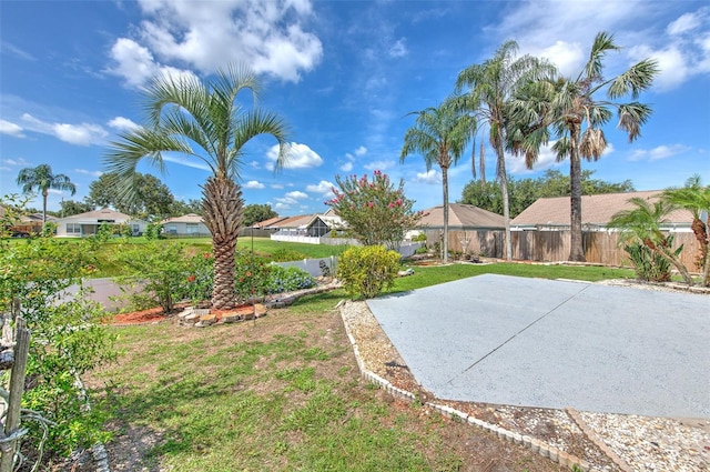 10505 Goldwater Ln, Riverview, FL 33578 - fenced backyard featuring a patio area and a residential view