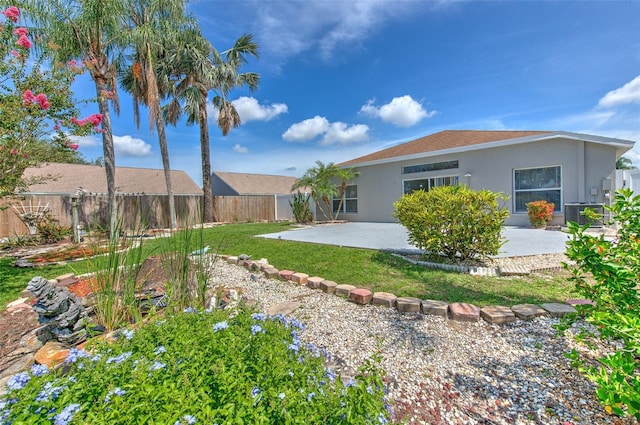 10505 Goldwater Ln, Riverview, FL 33578 - fenced backyard featuring a patio