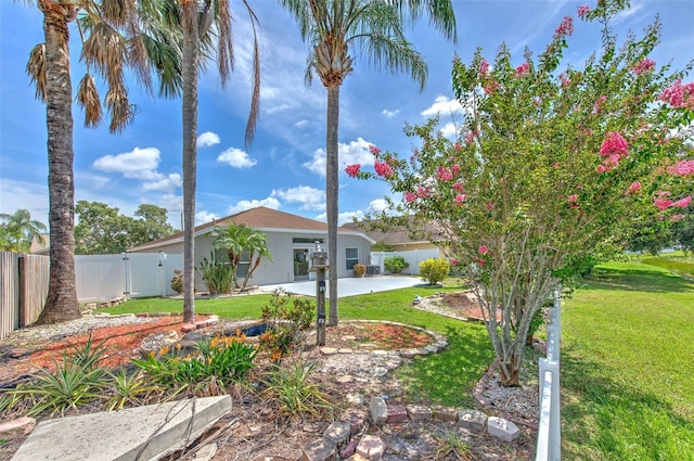 10505 Goldwater Ln, Riverview, FL 33578 - fenced backyard featuring a patio area and a gate