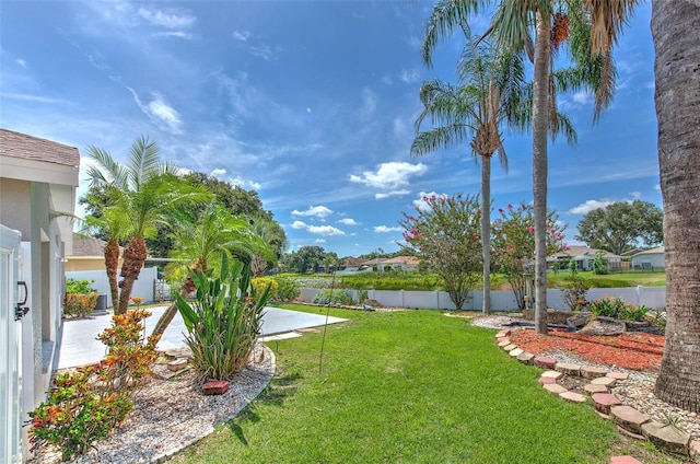10505 Goldwater Ln, Riverview, FL 33578 - fenced backyard featuring a patio area