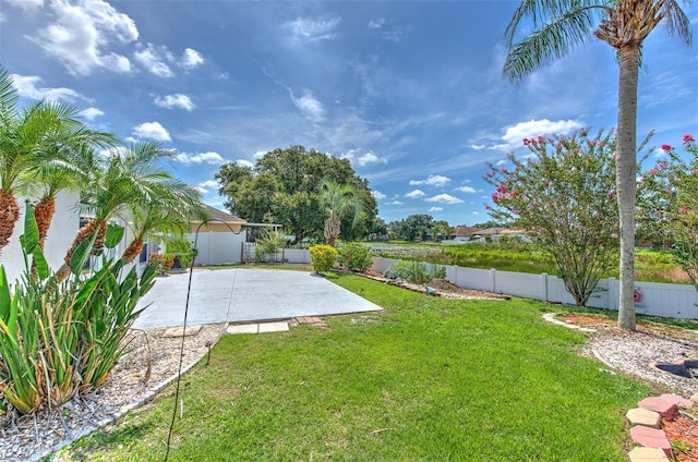 10505 Goldwater Ln, Riverview, FL 33578 - fenced backyard featuring a patio