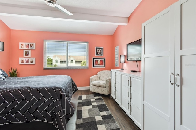 549 Walden Ct, Dunedin, FL 34698 - bedroom with dark wood-style floors and baseboards