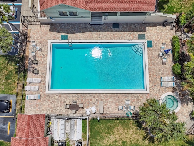 549 Walden Ct, Dunedin, FL 34698 - view of subject property with a pool area