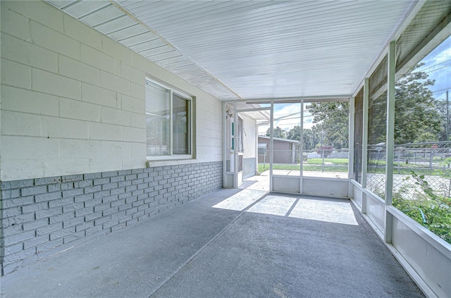 37740 Waverly Ave, Zephyrhills, FL 33542 - unfurnished sunroom featuring plenty of natural light