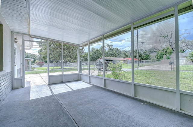 37740 Waverly Ave, Zephyrhills, FL 33542 - unfurnished sunroom featuring healthy amount of natural light