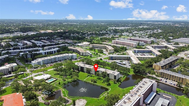 5920 80th St N Unit 308, Saint Petersburg, FL 33709 - drone / aerial view of a nearby body of water and apartment complex / building
