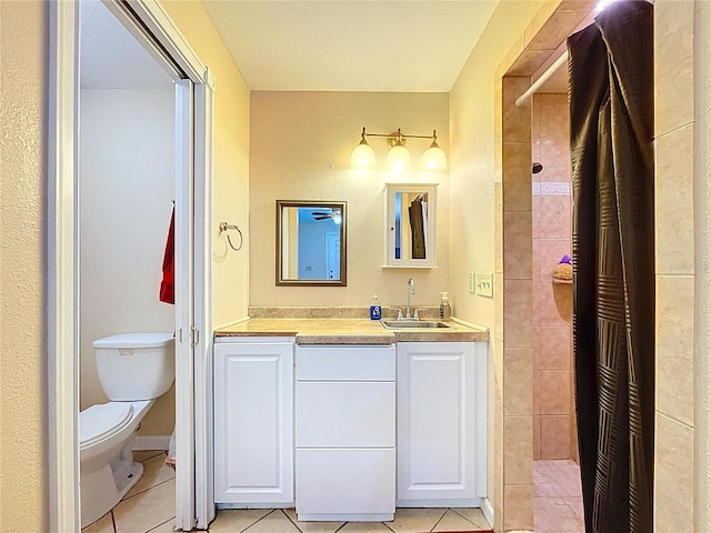 3108 Tom Matthews Rd, Lakeland, FL 33810 - full bathroom featuring tile patterned flooring, vanity, and a tile shower