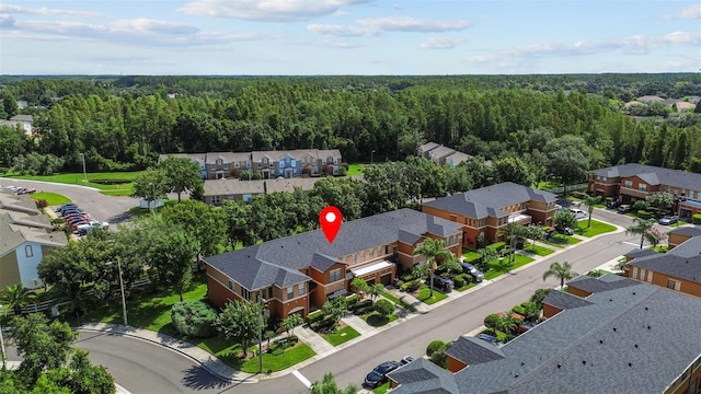 30151 Goodwick Way, Wesley Chapel, FL 33543 - aerial view of residential area featuring a heavily wooded area
