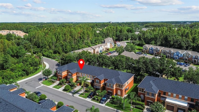30151 Goodwick Way, Wesley Chapel, FL 33543 - aerial view of residential area with a forest