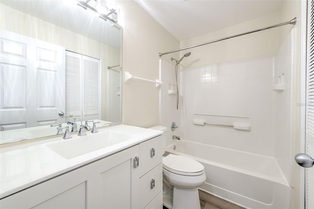 2012 Fall River Ct Unit 107, Sun City Center, FL 33573 - bathroom featuring washtub / shower combination and vanity