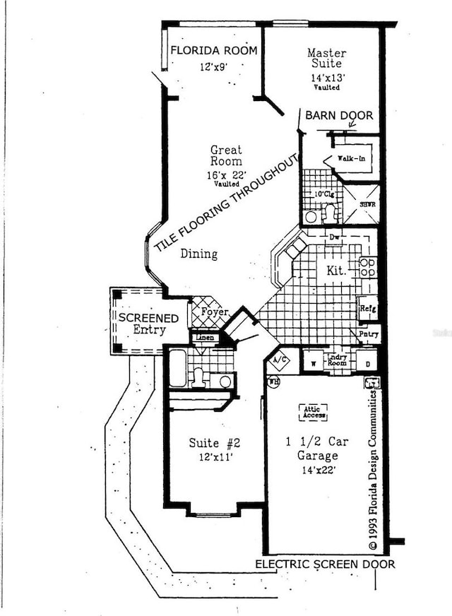 2012 Fall River Ct Unit 107, Sun City Center, FL 33573 - view of home floor plan