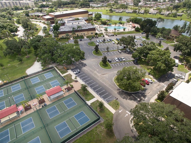 2012 Fall River Ct Unit 107, Sun City Center, FL 33573 - aerial view of property's location with a large body of water