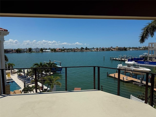 850 59th Ave, Saint Petersburg, FL 33706 - dock with a water view and a balcony