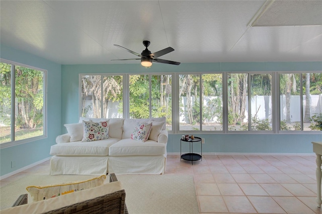 14 Evonaire Cir, Belleair, FL 33756 - sunroom / solarium featuring baseboards and tile patterned floors