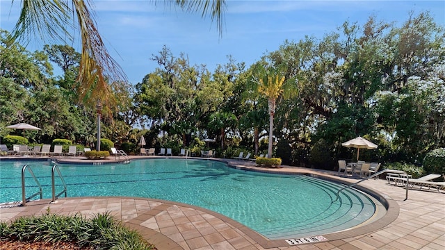 10827 High Noon Trl, Parrish, FL 34219 - community pool featuring a patio