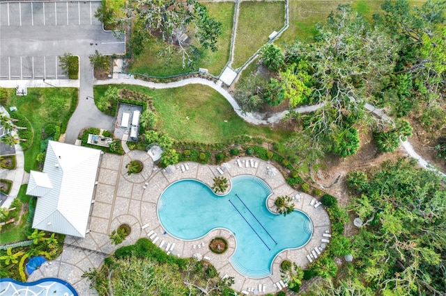 10827 High Noon Trl, Parrish, FL 34219 - bird's eye view of a pool area