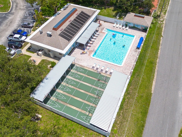 4357 Tahitian Gardens Cir Unit B, Holiday, FL 34691 - aerial view of property and surrounding area featuring a pool area