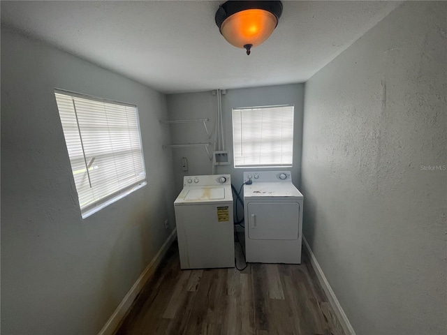 1225 Nemeth St, Auburndale, FL 33823 - laundry room with separate washer and dryer and wood finished floors
