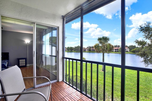 250 Cypress Ln, Oldsmar, FL 34677 - sunroom / solarium featuring a water view