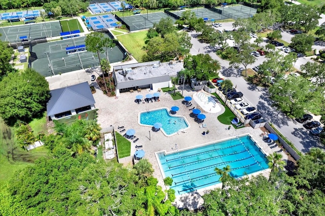 250 Cypress Ln, Oldsmar, FL 34677 - aerial view of a pool