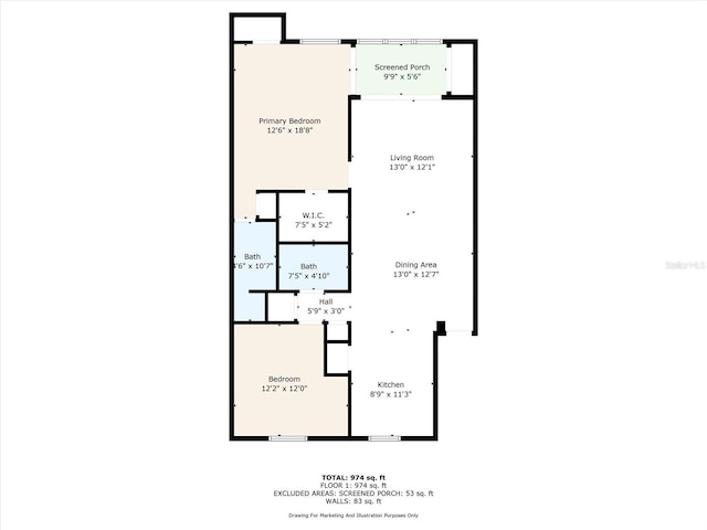 250 Cypress Ln, Oldsmar, FL 34677 - view of room layout