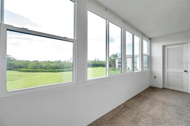 5245 Amulet Dr Unit 201, New Port Richey, FL 34652 - unfurnished sunroom featuring carpet