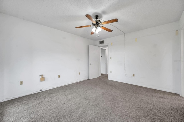 5245 Amulet Dr Unit 201, New Port Richey, FL 34652 - carpeted empty room featuring ceiling fan and a textured ceiling