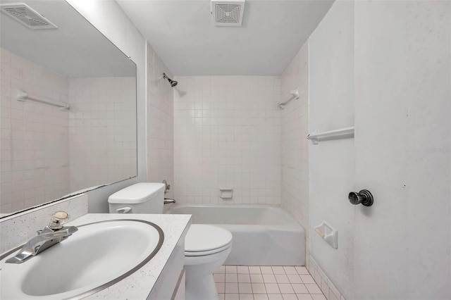 5245 Amulet Dr Unit 201, New Port Richey, FL 34652 - full bath with vanity, shower / bath combination, and tile patterned flooring