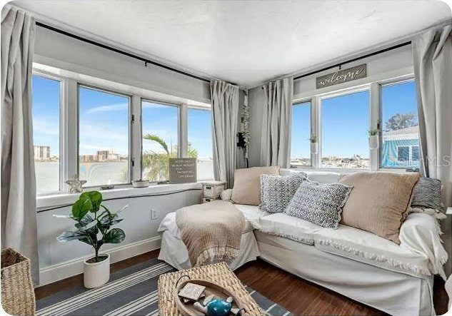 483 E Shore Dr Unit B4, Clearwater Beach, FL 33767 - living area featuring wood finished floors