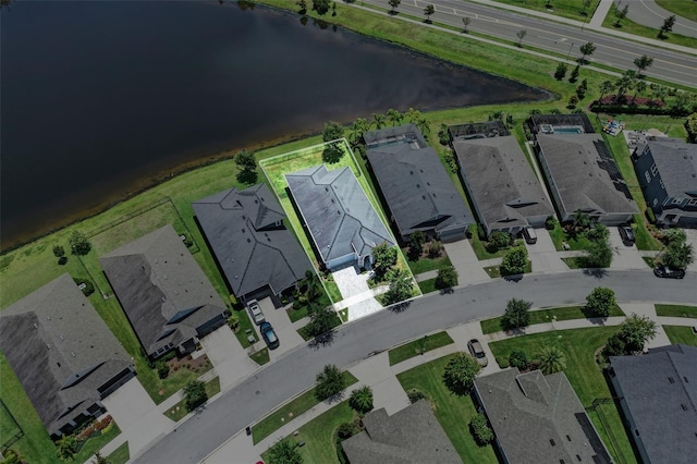 5434 Silver Sun Dr, Apollo Beach, FL 33572 - aerial view of residential area featuring a nearby body of water