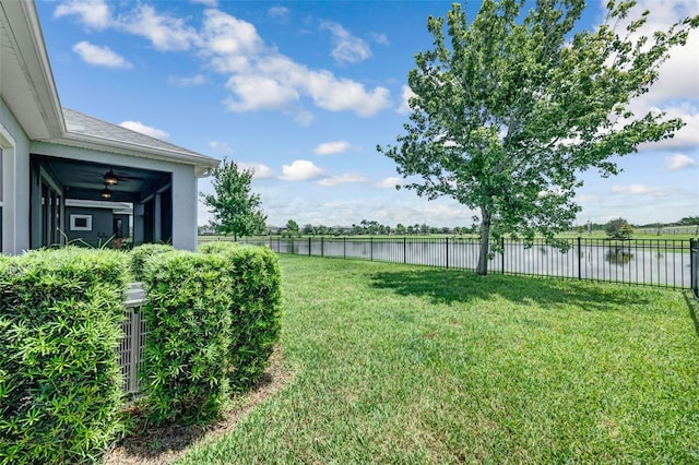 5434 Silver Sun Dr, Apollo Beach, FL 33572 - view of yard with a water view