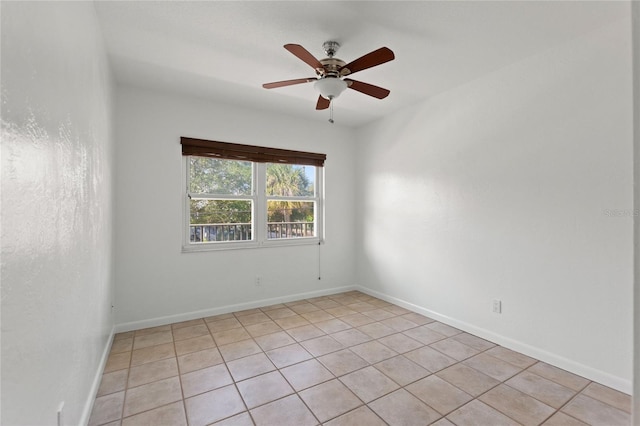 3753 46th Ave S Unit 10, Saint Petersburg, FL 33711 - empty room with light tile patterned floors and ceiling fan