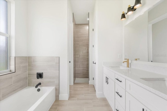 437 Mercedes Ct, Lehigh Acres, FL 33972 - full bath featuring double vanity and a bath