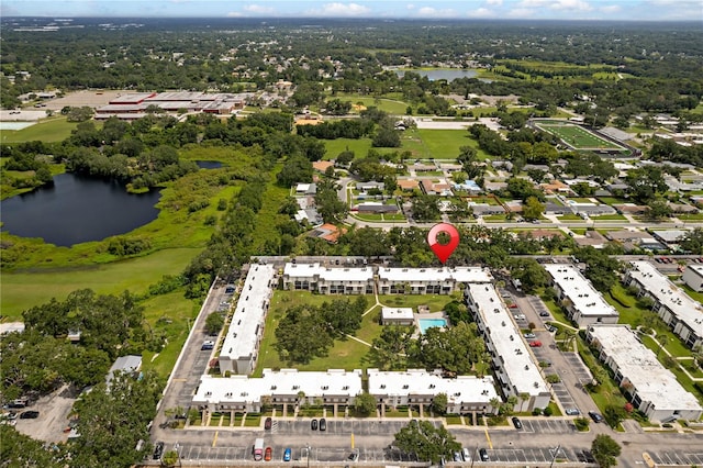 809 Russell Ln Unit 321, Brandon, FL 33510 - aerial view of property and surrounding area with a nearby body of water