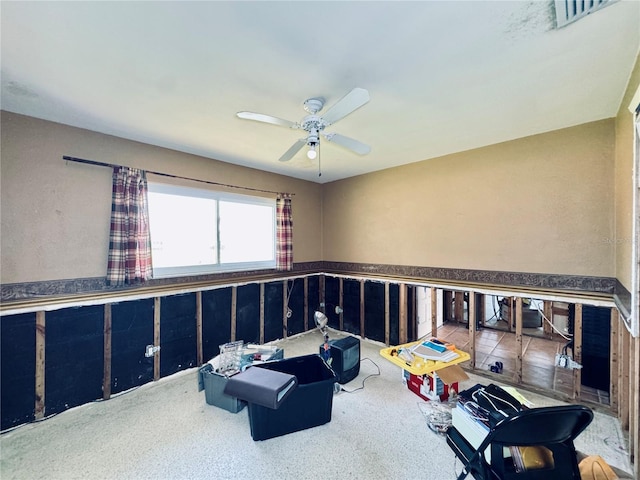 5116 Venetian Blvd NE, Saint Petersburg, FL 33703 - playroom featuring a ceiling fan and carpet floors